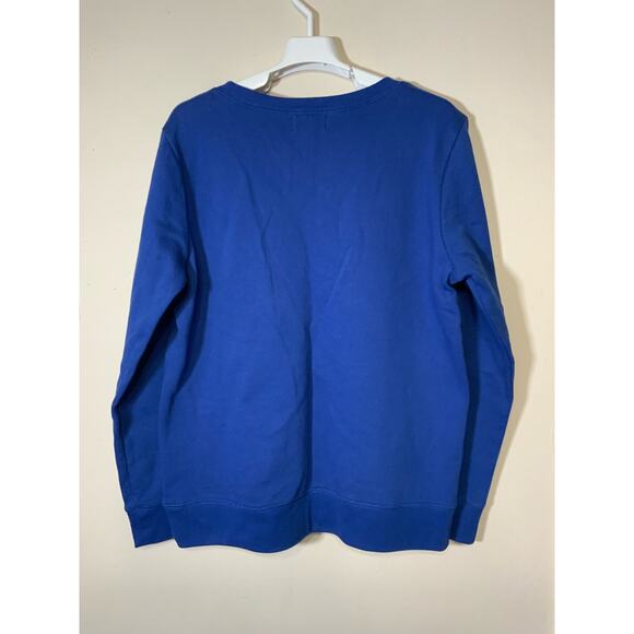 IB Diffusion Vintage Birds Crewneck Sweater Blue Women’s Size Large - Picture 3 of 6
